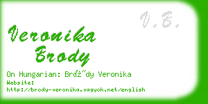 veronika brody business card